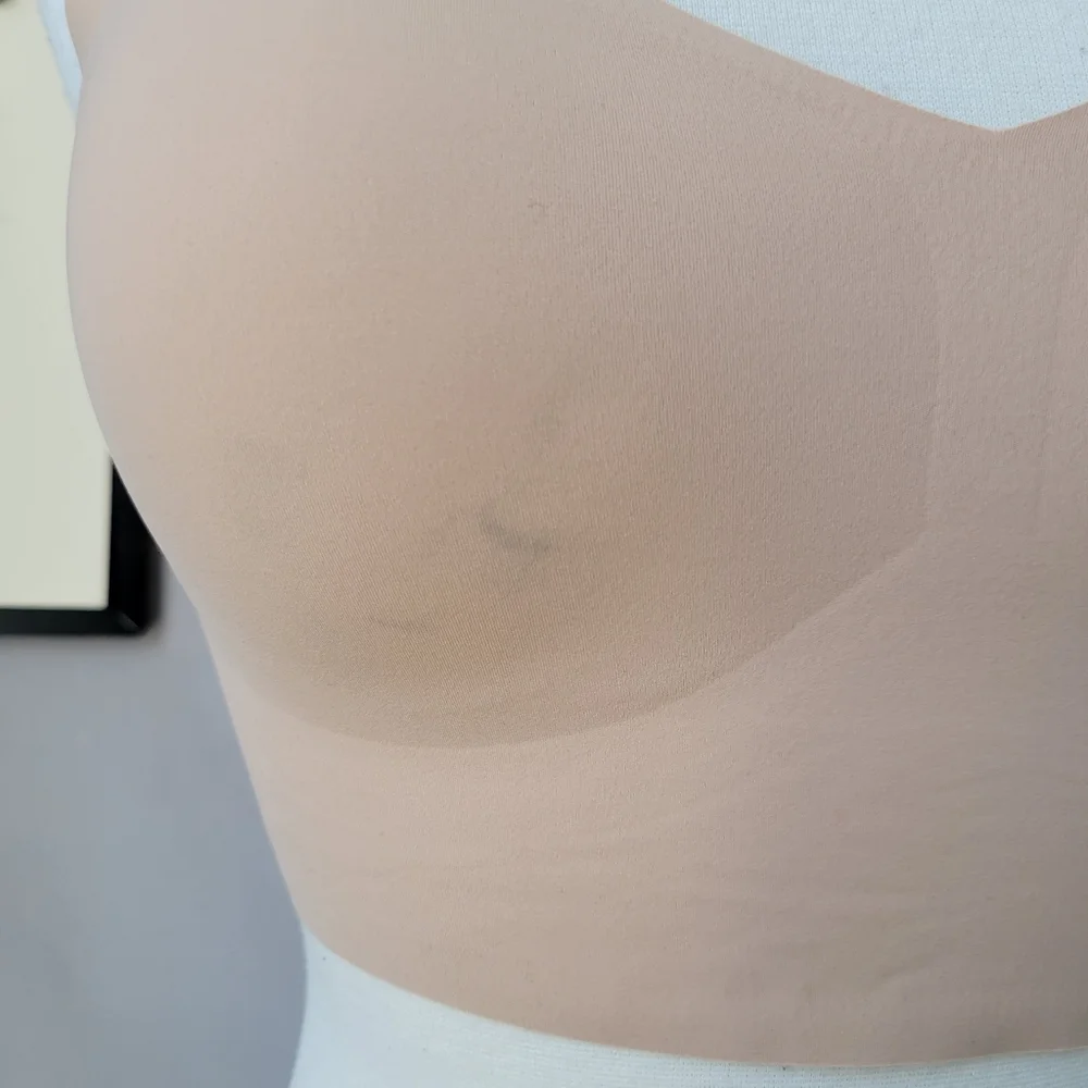 NEW SKIMS Naked Plunge Longline Bra Clay S - Picture 11 of 11